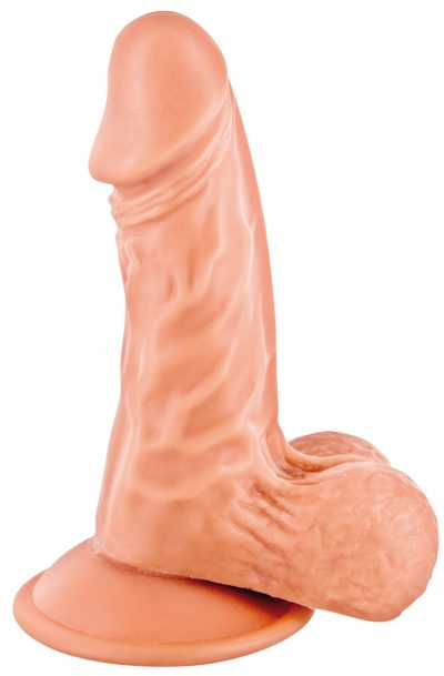 Accueil 19 Gode réaliste avec testicules et ventouse 13cm Taille : TU, Couleur : Chair