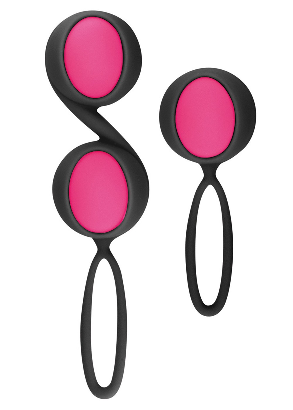Set de boules de Geisha noires roses à billes amovibles Taille : TU, Couleur : Noir 1 Set de boules de Geisha noires roses à billes amovibles Taille : TU, Couleur : Noir