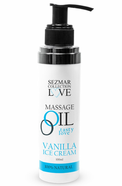 Accueil 12 Huile de massage comestible Vanille glacée 100ml 100% naturelle Taille : TU, Parfum : Vanille