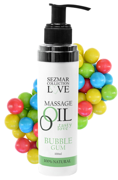 Accueil 12 Huile de massage comestible bubble gum 100ml 100% naturelle Taille : TU, Parfum : Bubble Gum