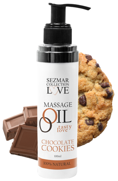 Accueil 19 Huile de massage comestible cookie chocolat 100ml 100% naturelle Taille : TU, Parfum : Chocolat