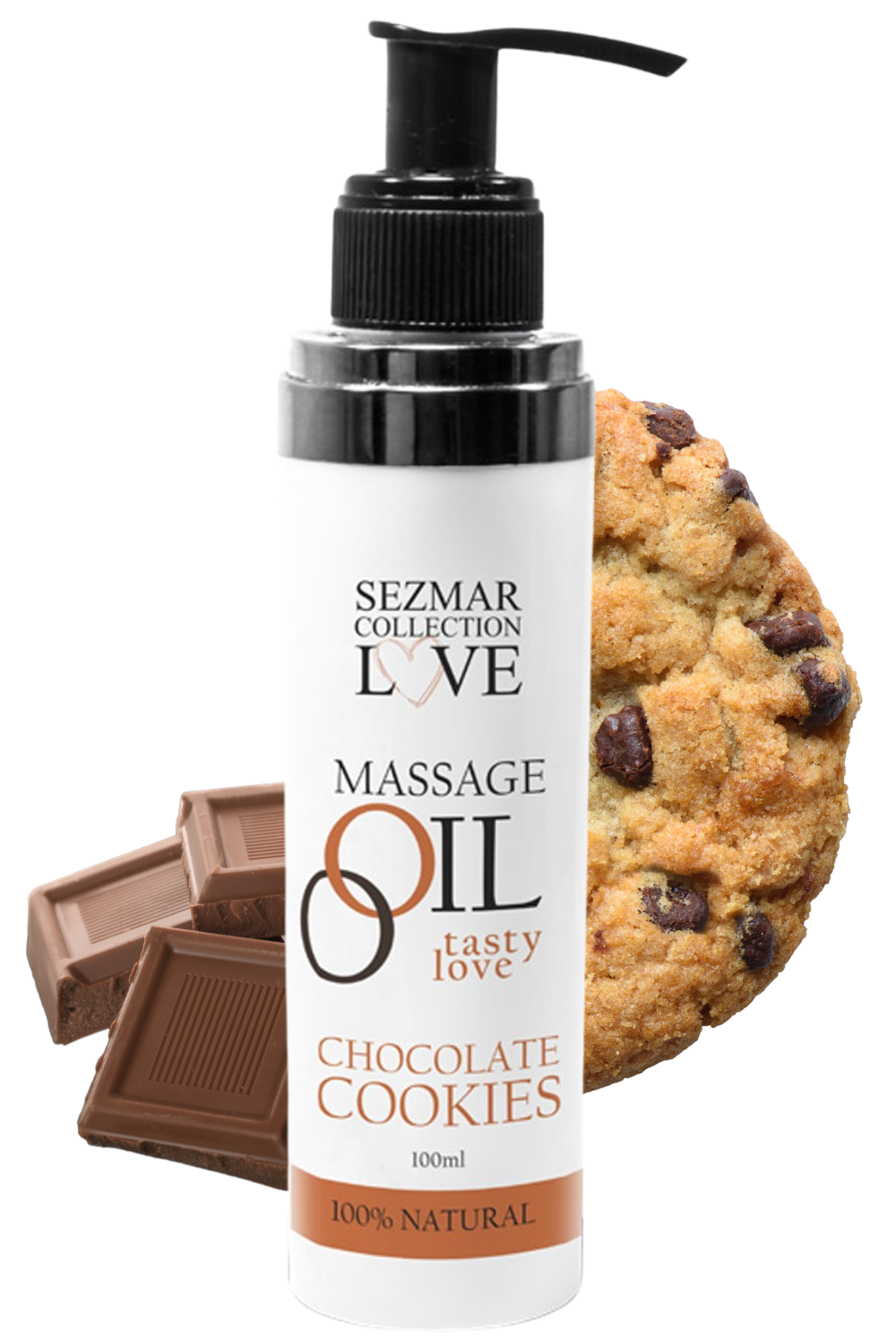 Huile de massage comestible cookie chocolat 100ml 100% naturelle Taille : TU, Parfum : Chocolat 1 Huile de massage comestible cookie chocolat 100ml 100% naturelle Taille : TU, Parfum : Chocolat