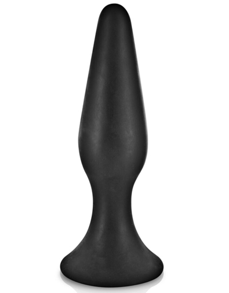 Accueil 12 Plug anal noir 15cm avec ventouse Taille : TU, Couleur : Noir