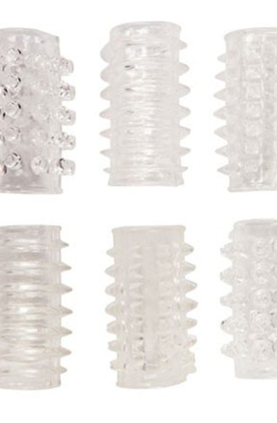 Accueil 18 Gaine de pénis ou doigts chinois boîte de 6 Taille : TU, Couleur : Transparent