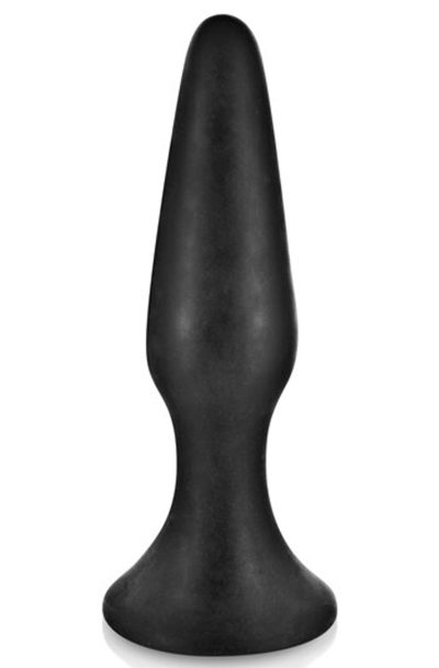 Accueil 18 Plug anal noir 12.5cm avec ventouse Taille : TU, Couleur : Noir