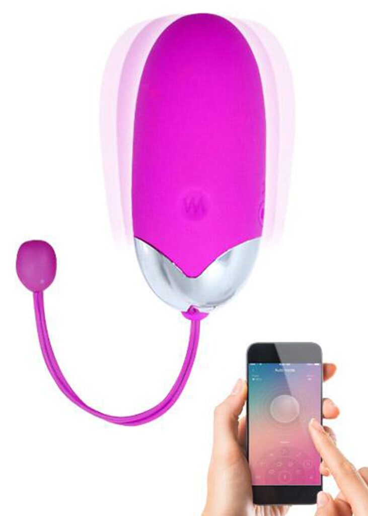Accueil 14 Oeuf vibrant puissant USB avec application smatphone Taille : TU, Couleur : Rose