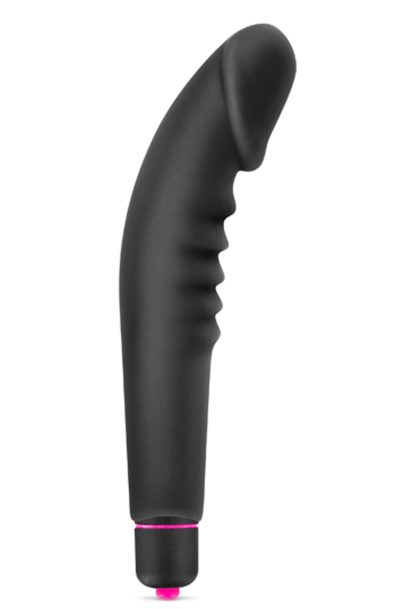 Vibromasseur stimulateur réaliste point G noir silicone 7 vitesses Taille : TU, Couleur : Noir