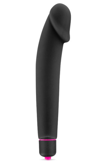 Vibromasseur noir 7 vitesses réaliste silicone lisse Taille : TU, Couleur : Noir