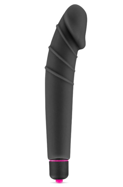 Vibromasseur noir 7 vitesses forme réaliste waterproof Taille : TU, Couleur : Noir