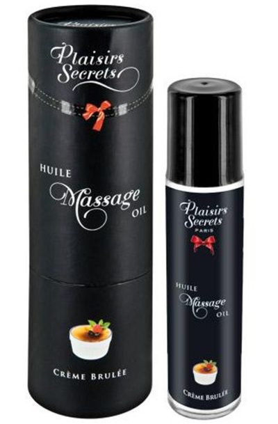 Huile de massage comestible crème brûlée 59ml Taille : TU, Parfum : Crème brûlée