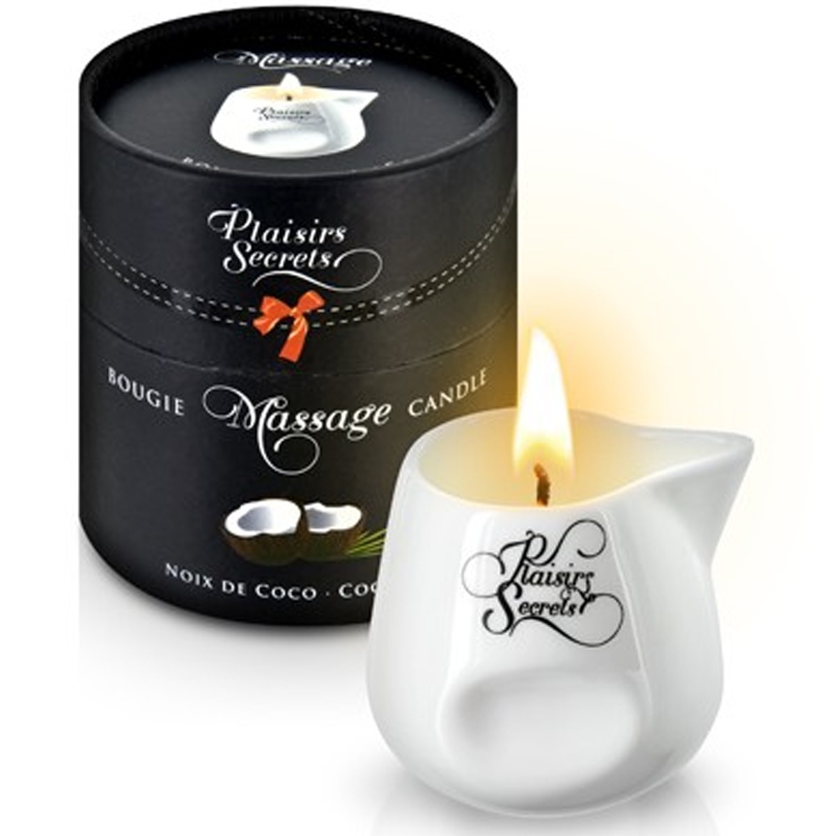 Bougie de massage coco 80ml Taille : TU, Parfum : Noix de coco 1 Bougie de massage coco 80ml Taille : TU, Parfum : Noix de coco