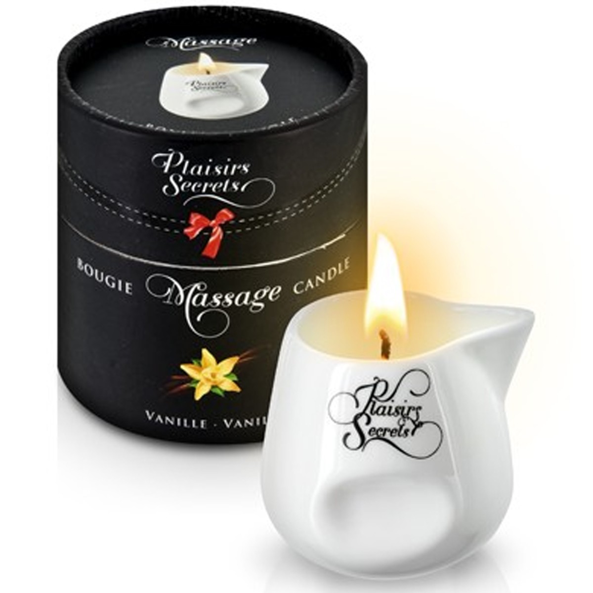 Bougie de massage vanille 80ml Taille : TU, Parfum : Vanille 1 Bougie de massage vanille 80ml Taille : TU, Parfum : Vanille