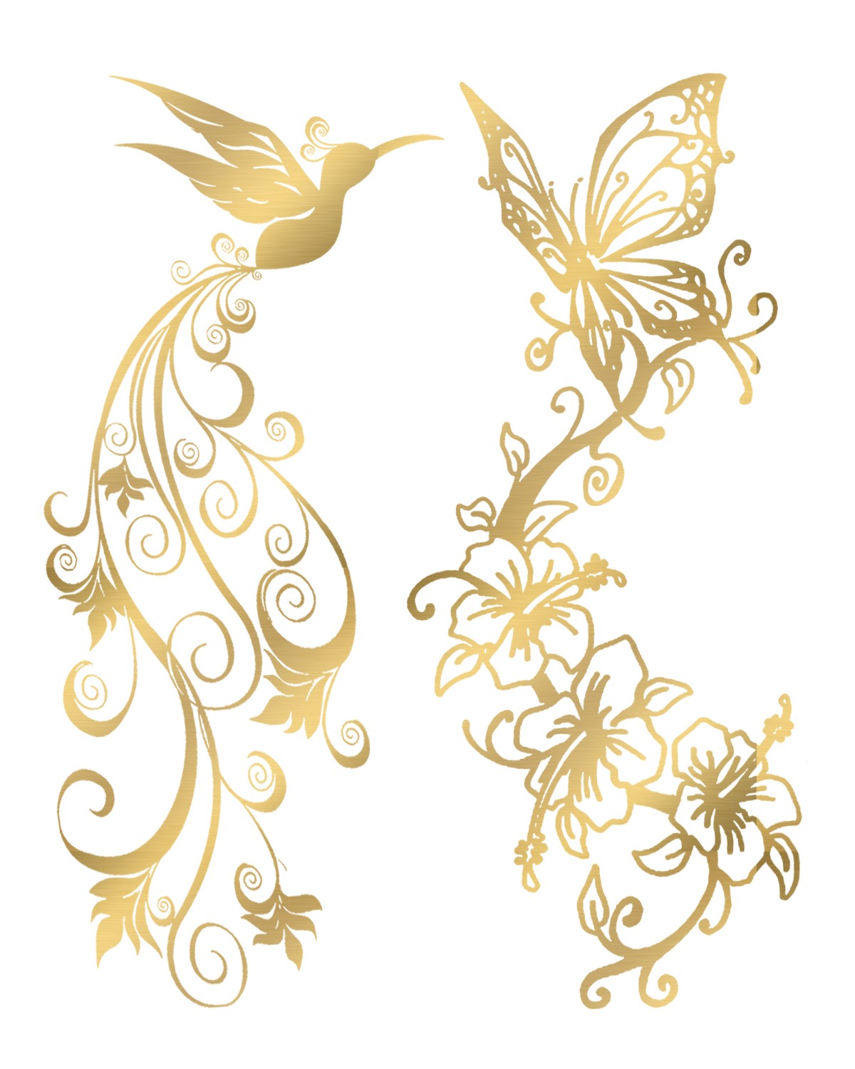 Tatouage éphémère - Effet or Couleur : Doré 1 Tatouage éphémère - Effet or Couleur : Doré
