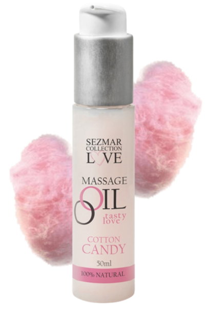 Huile de massage comestible Barbe à papa 50ml Taille : TU, Parfum : Barbe a papa
