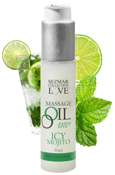 Huile de massage comestible mojito menthe 50ml Taille : TU, Parfum : Mojito