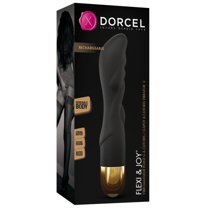 Vibromasseur Dorcel Flexi et Joy - Noir et Or 4 Vibromasseur Dorcel Flexi et Joy - Noir et Or – Image 4