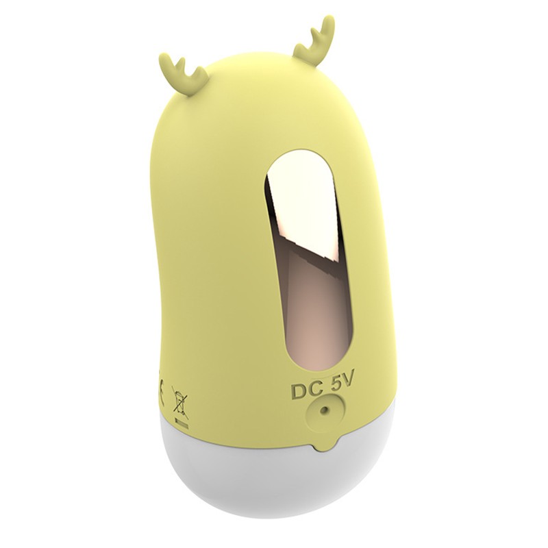 2 en 1 Stimulateur clitoridien par vibrations et par langue USB Cerf Couleur : Jaune 4 2 en 1 Stimulateur clitoridien par vibrations et par langue USB Cerf Couleur : Jaune – Image 4