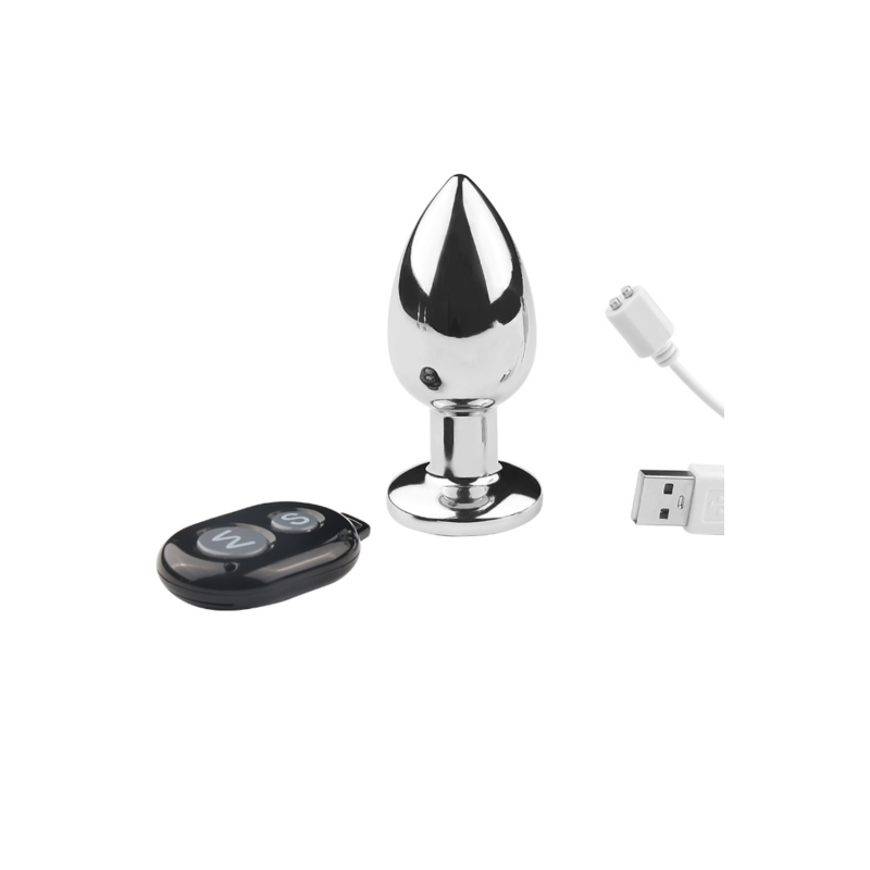 Plug vibrant acier inoxydable anal taille S avec tlcommande, USB BOOTY 5 Plug vibrant acier inoxydable anal taille S avec tlcommande, USB BOOTY – Image 5